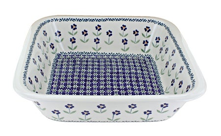 Manufaktura Blue Daisy Large Bakeware — Polish Pottery