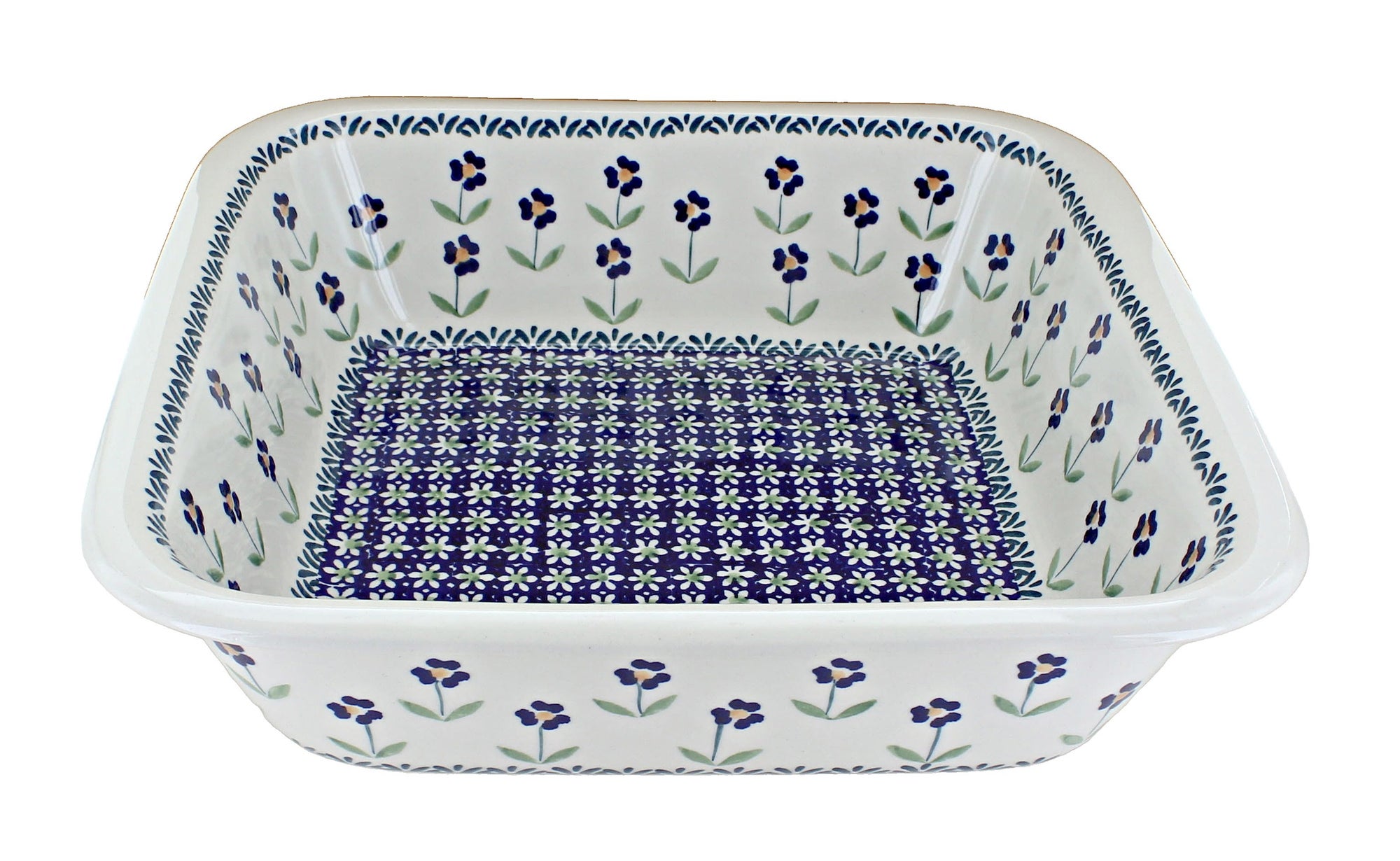 Manufaktura Blue Daisy Large Bakeware — Polish Pottery