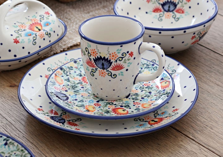 Manufaktura Desert Flower Dining Plates & Bowls — Polish Pottery