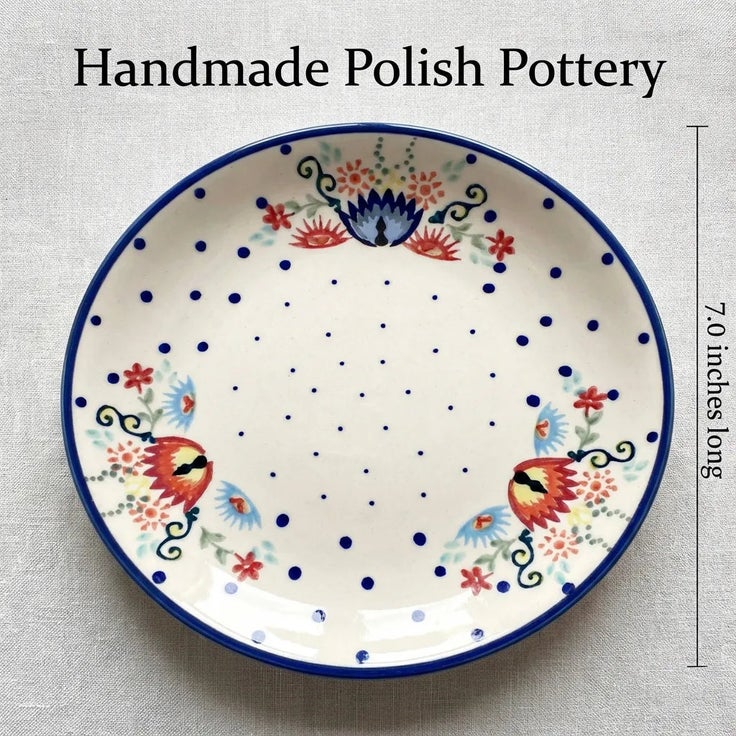 Detail image of Manufaktura Desert Flower Dining Plates & Bowls — Polish Pottery