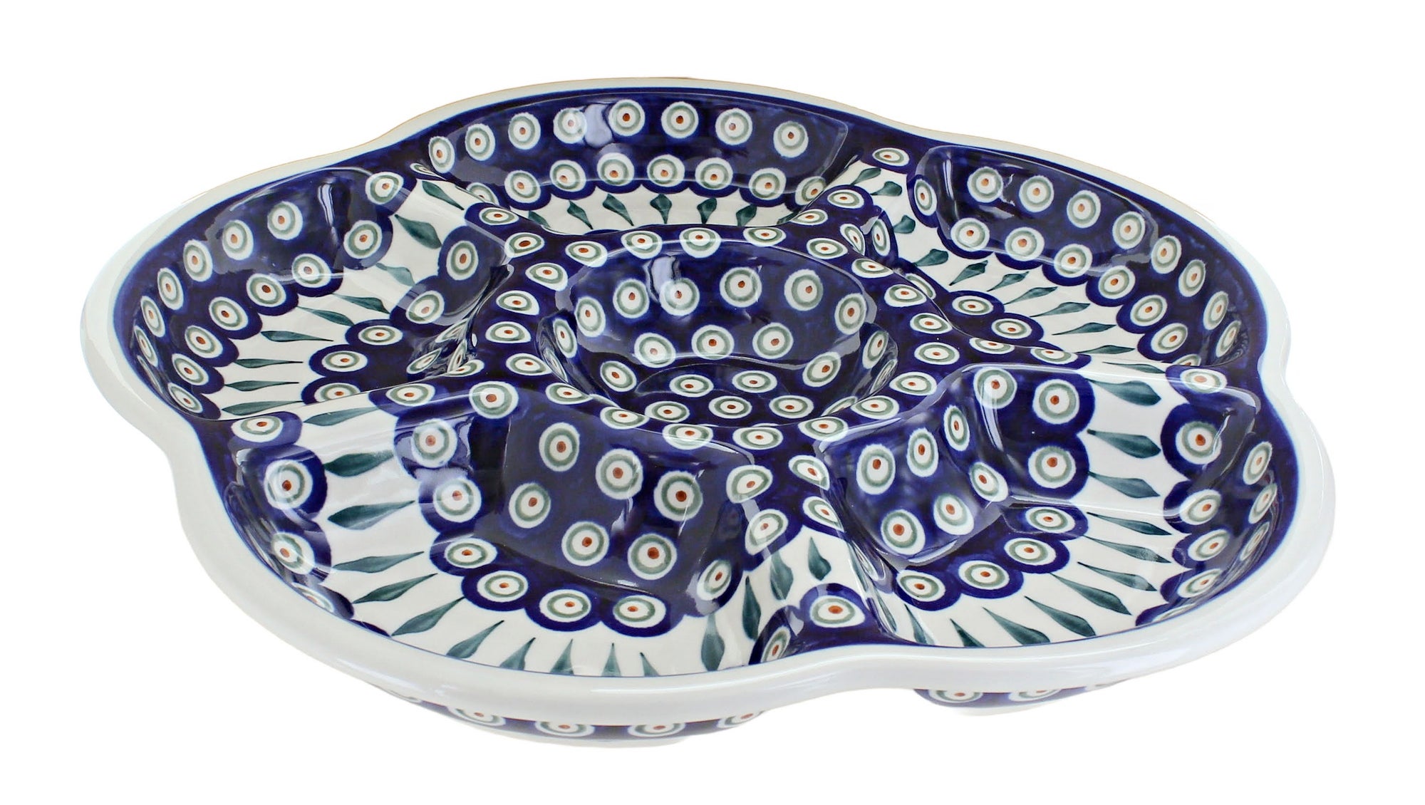Zaklady Peacock Large Serving Piece — Polish Pottery