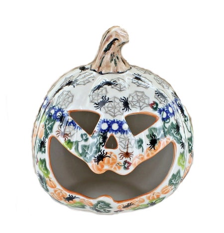 Vena Pumpkins Luminary — Polish Pottery