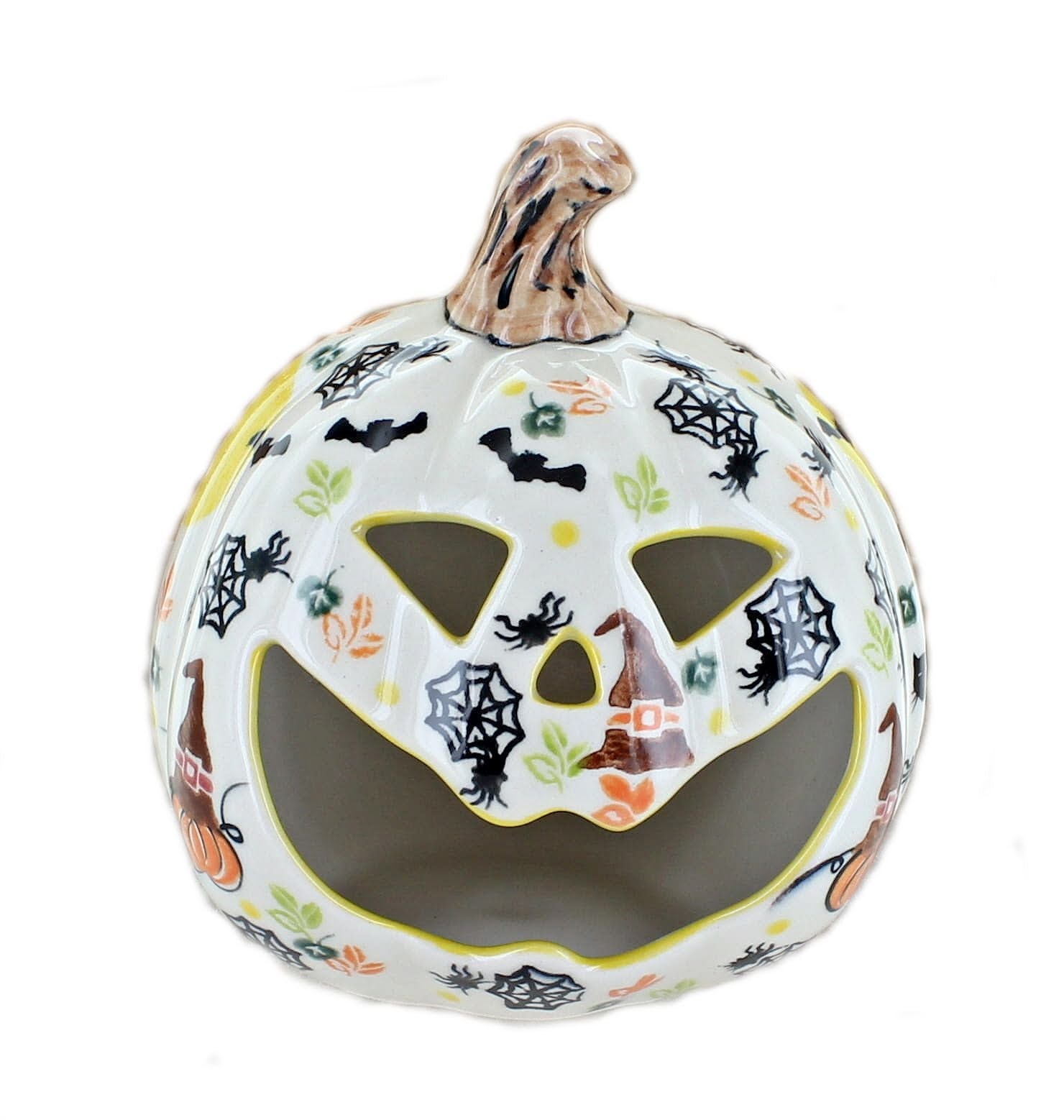 Vena Pumpkins Luminary — Polish Pottery
