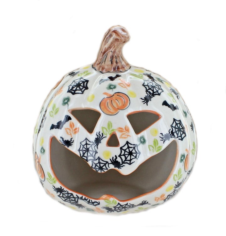 Vena Pumpkins Luminary — Polish Pottery