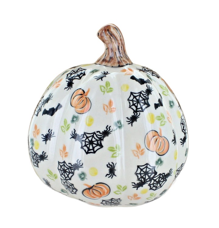 Vena Pumpkins Luminary — Polish Pottery