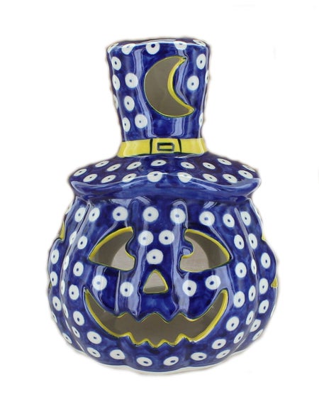 Vena Pumpkins Luminary — Polish Pottery