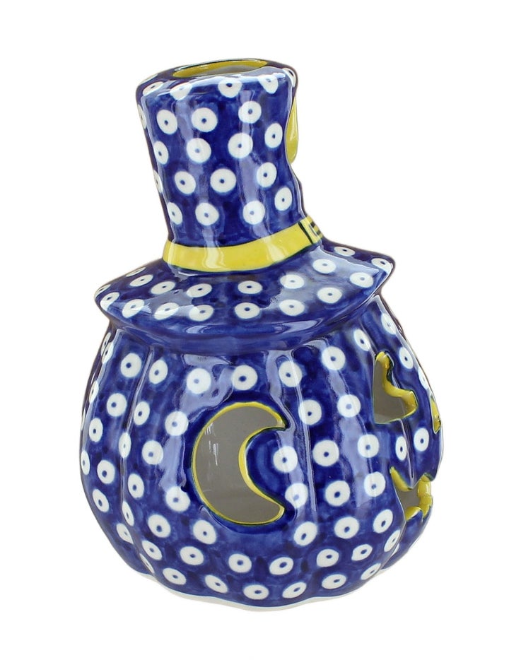 Vena Pumpkins Luminary — Polish Pottery