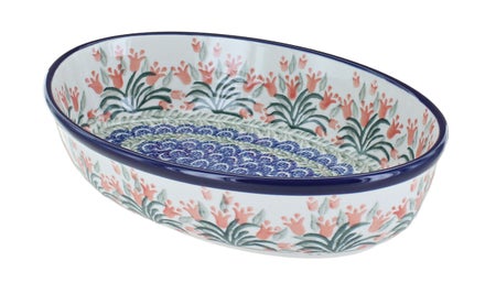 Ceramika Artystyczna Spring Tulip Small Bakeware — Polish Pottery