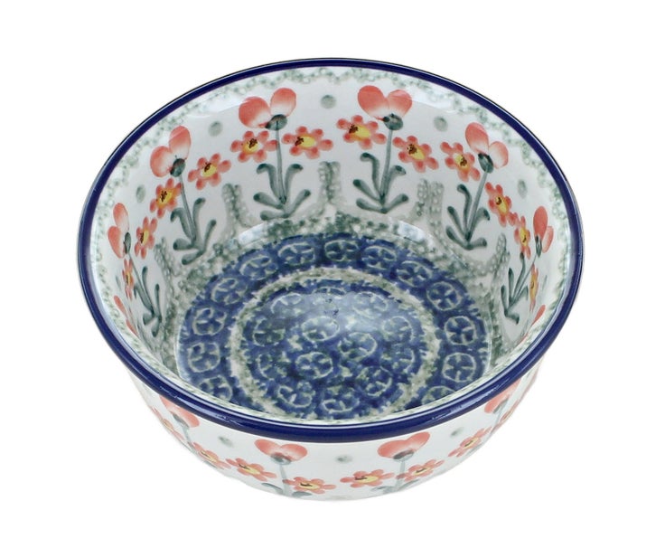 Detail image of Ceramika Artystyczna Peach Posy Petite Bowl/Dish — Polish Pottery