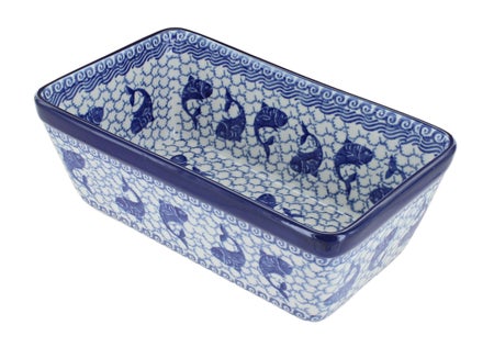 Ceramika Artystyczna Mosaic Beach Loaf Baker — Polish Pottery