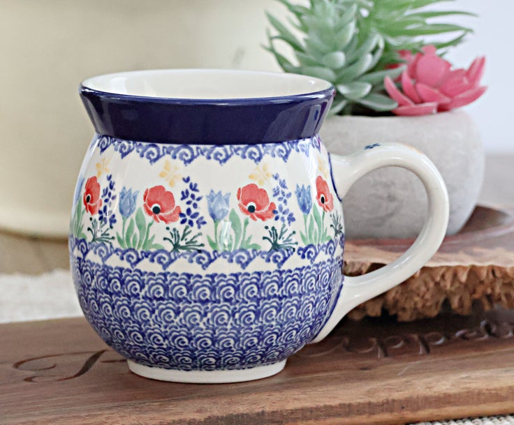 Detail image of Ceramika Artystyczna Memory Garden Mug — Polish Pottery