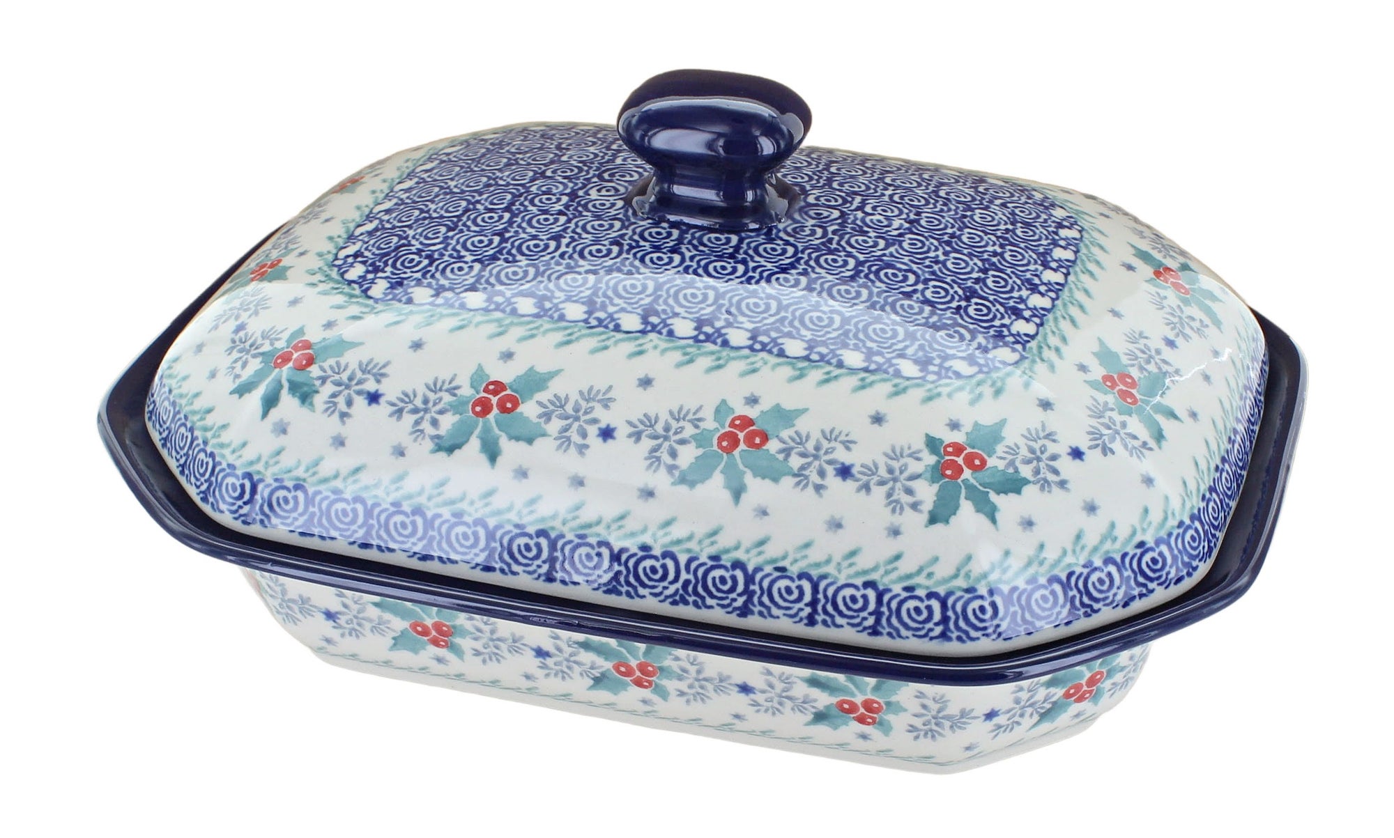 Ceramika Artystyczna December Joy Medium Bakeware — Polish Pottery