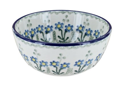 Ceramika Artystyczna Blue Posy Dining Plates & Bowls — Polish Pottery