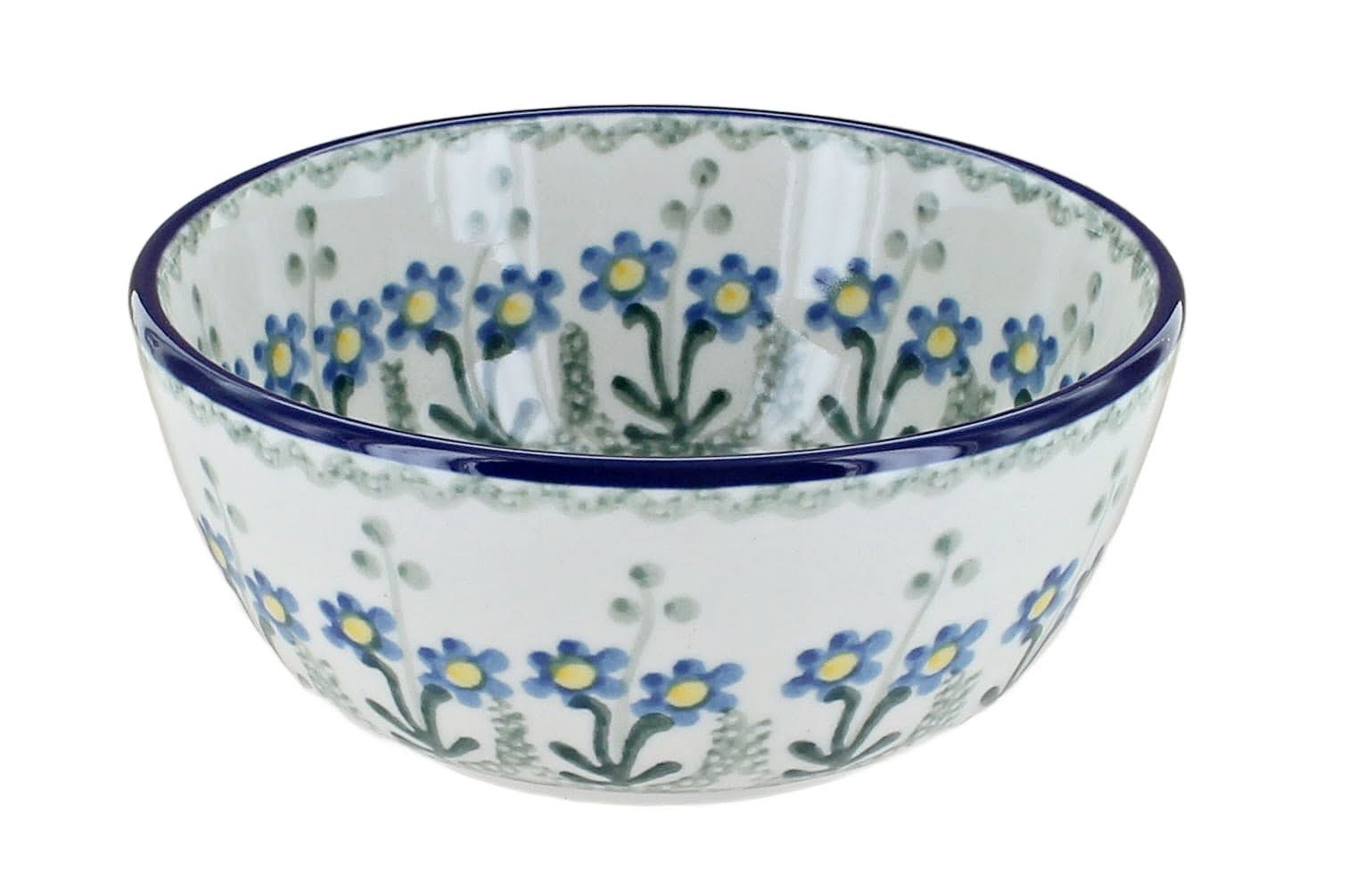 Ceramika Artystyczna Blue Posy Dining Plates & Bowls — Polish Pottery