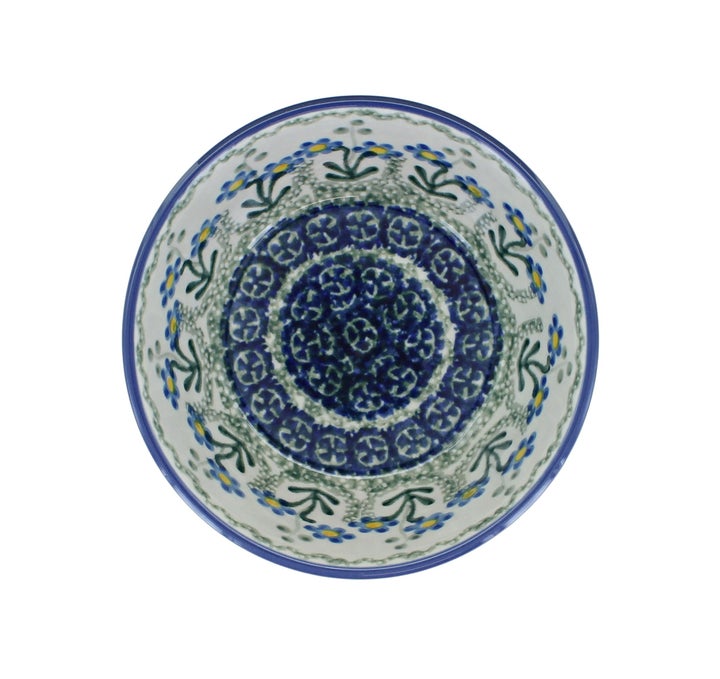 Ceramika Artystyczna Blue Posy Dining Plates & Bowls — Polish Pottery