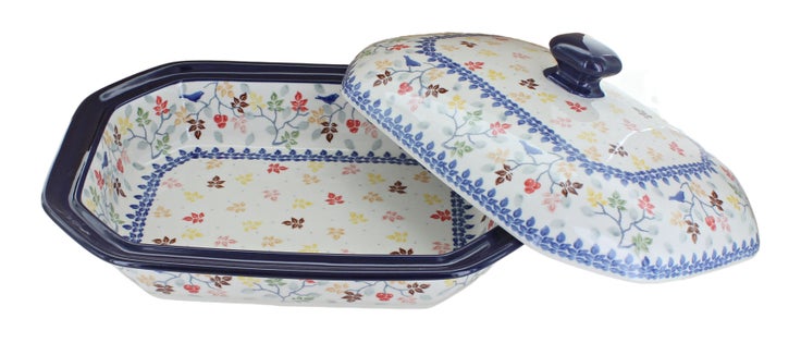 Detail image of Ceramika Artystyczna Autumn Grove Medium Bakeware — Polish Pottery