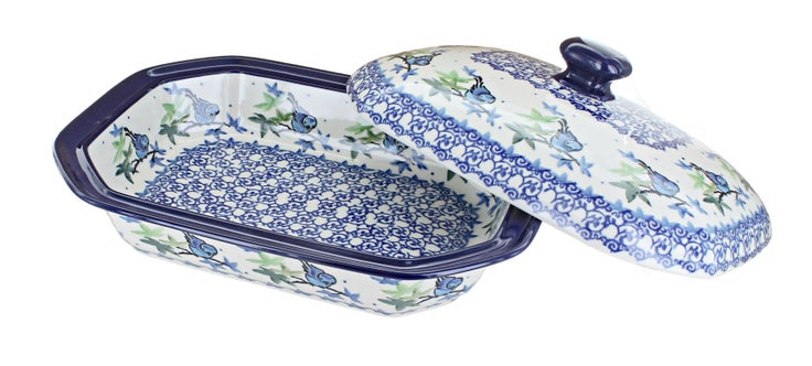 Detail image of Ceramika Artystyczna Mockingbird Medium Bakeware — Polish Pottery