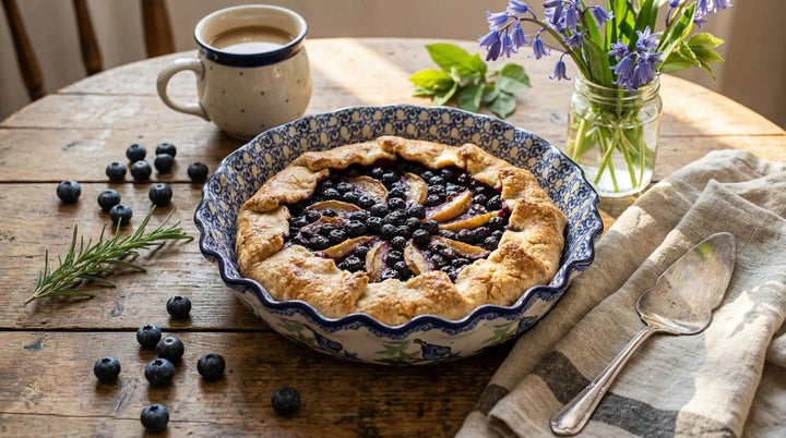 Ceramika Artystyczna Mockingbird Pie Plate — Polish Pottery