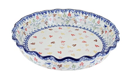 Ceramika Artystyczna Autumn Grove Pie Plate — Polish Pottery
