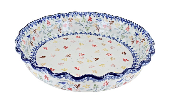 Ceramika Artystyczna Autumn Grove Pie Plate — Polish Pottery