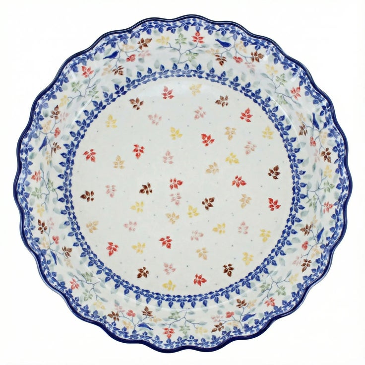 Detail image of Ceramika Artystyczna Autumn Grove Pie Plate — Polish Pottery