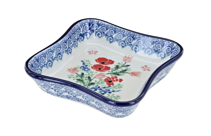 Ceramika Artystyczna Dreaming of Poppies Petite Bowl/Dish — Polish Pottery