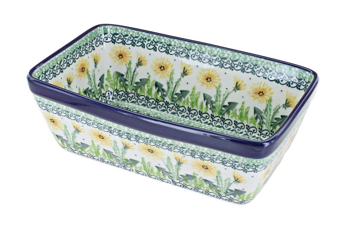 Ceramika Artystyczna Dandelion Loaf Baker — Polish Pottery