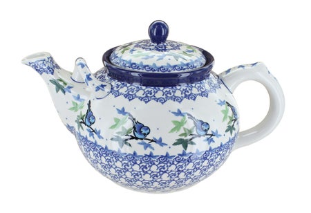 Ceramika Artystyczna Mockingbird Teapot — Polish Pottery