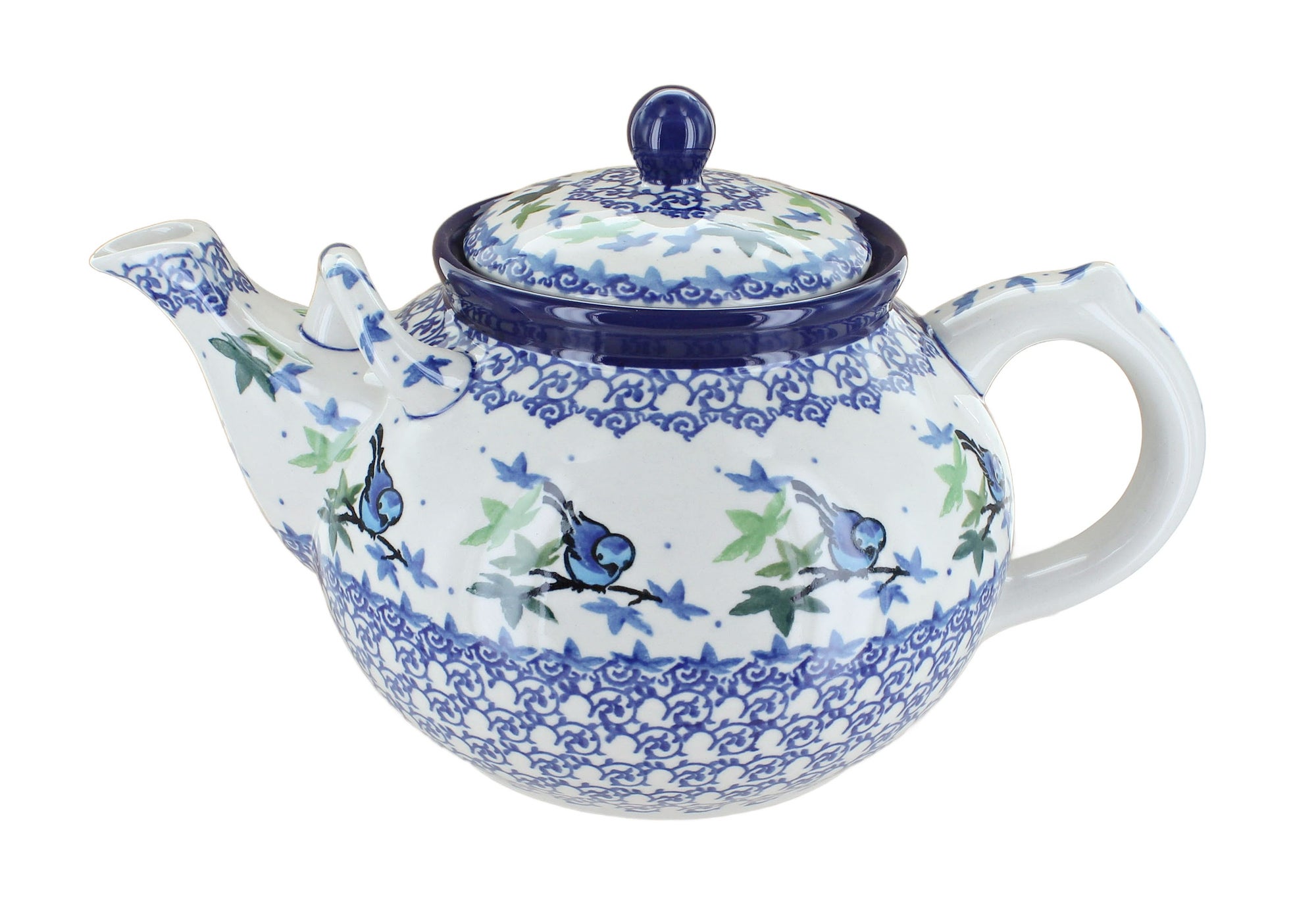 Ceramika Artystyczna Mockingbird Teapot — Polish Pottery