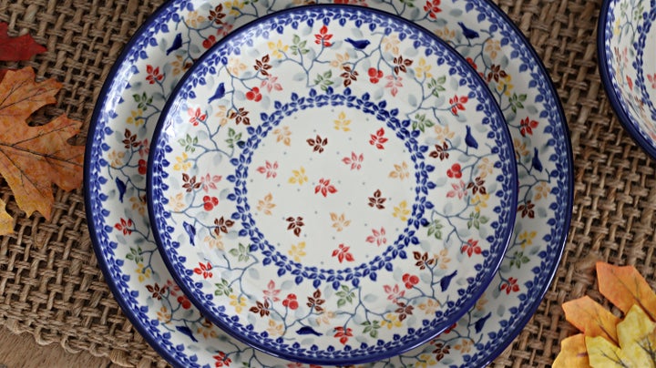 Ceramika Artystyczna Autumn Grove Dining Plates & Bowls — Polish Pottery