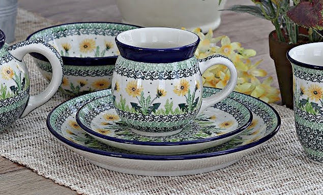 Ceramika Artystyczna Dandelion Mug — Polish Pottery