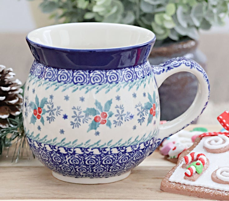 Detail image of Ceramika Artystyczna December Joy Mug — Polish Pottery