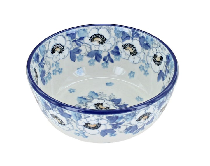 Ceramika Artystyczna Georgia Blue Dining Plates & Bowls — Polish Pottery