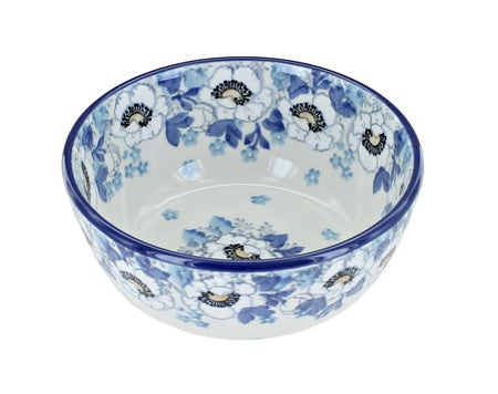 Ceramika Artystyczna Georgia Blue Dining Plates & Bowls — Polish Pottery