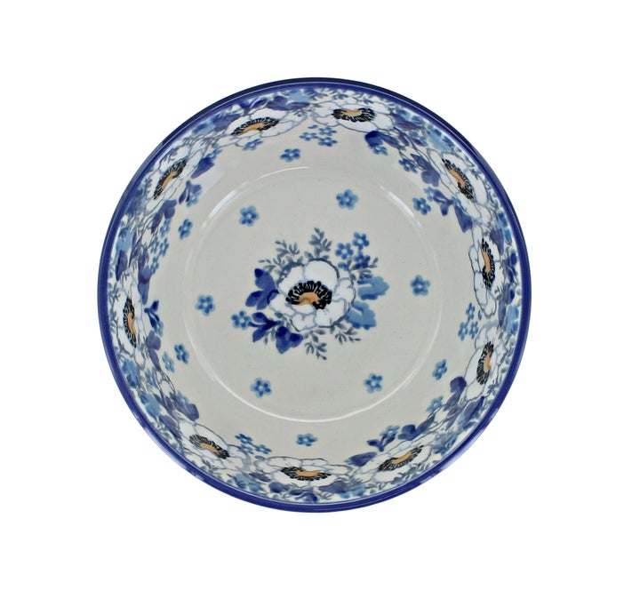 Ceramika Artystyczna Georgia Blue Dining Plates & Bowls — Polish Pottery