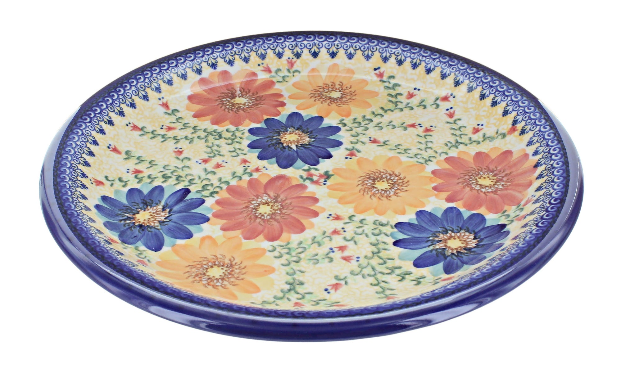 Vena Autumn Burst Large Serving Piece — Polish Pottery