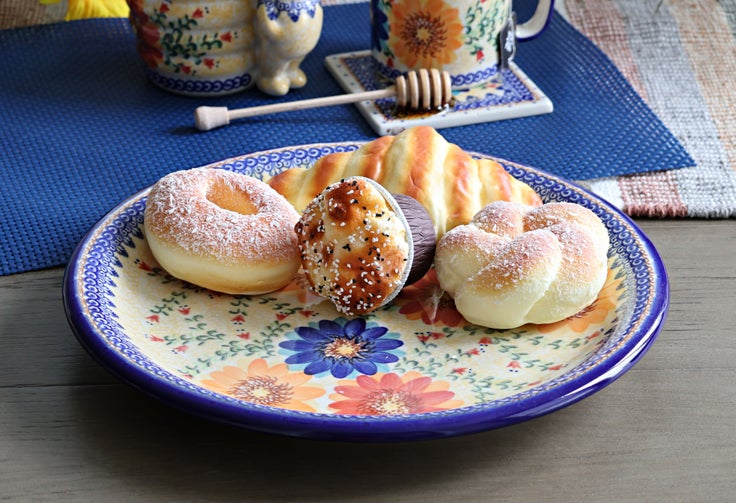 Detail image of Vena Autumn Burst Large Serving Piece — Polish Pottery