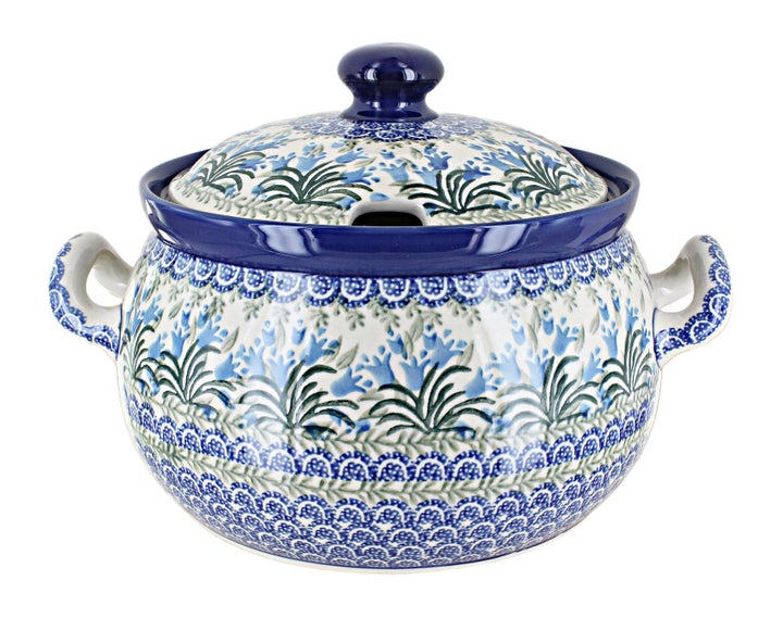 Ceramika Artystyczna Tulip Bouquet Large Serving Piece — Polish Pottery