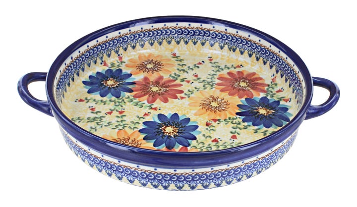Vena Autumn Burst Large Bakeware — Polish Pottery