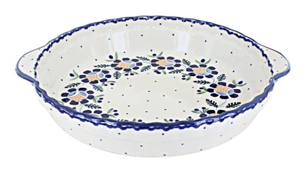 Manufaktura Sunflower Pie Plate — Polish Pottery