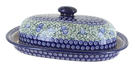 Zaklady Seaside Swirl Counter Storage — Polish Pottery