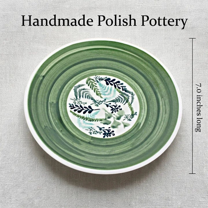Manufaktura Floating Fern Dining Plates & Bowls — Polish Pottery