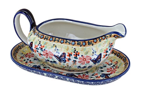 Manufaktura Blue Butterfly Dining Accessories — Polish Pottery