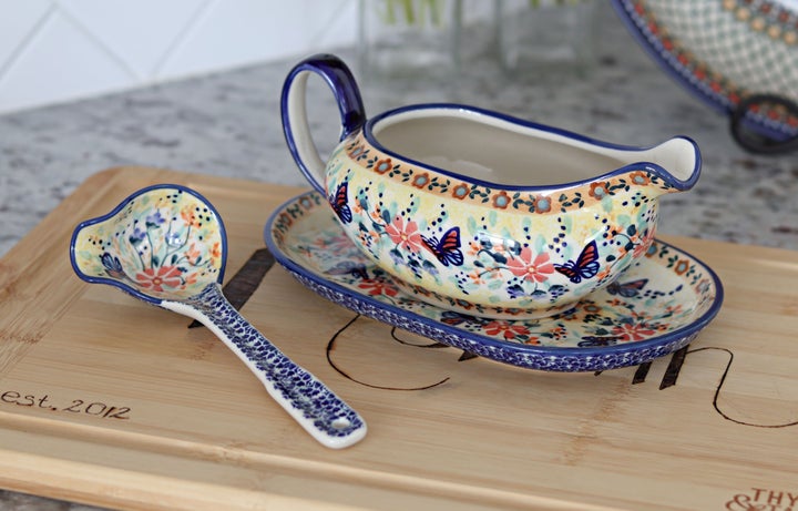 Manufaktura Blue Butterfly Dining Accessories — Polish Pottery