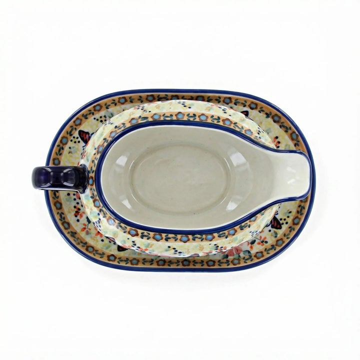 Manufaktura Blue Butterfly Dining Accessories — Polish Pottery