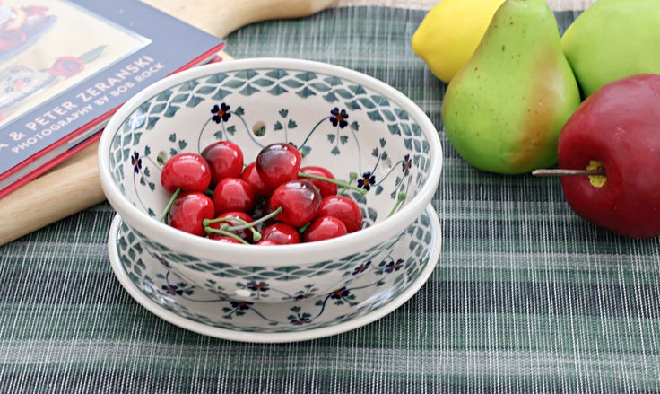Detail image of Manufaktura Sage Floral Countertop Accessories — Polish Pottery