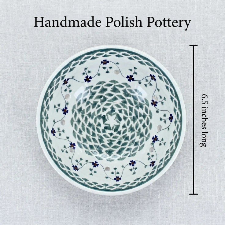 Detail image of Manufaktura Sage Floral Countertop Accessories — Polish Pottery