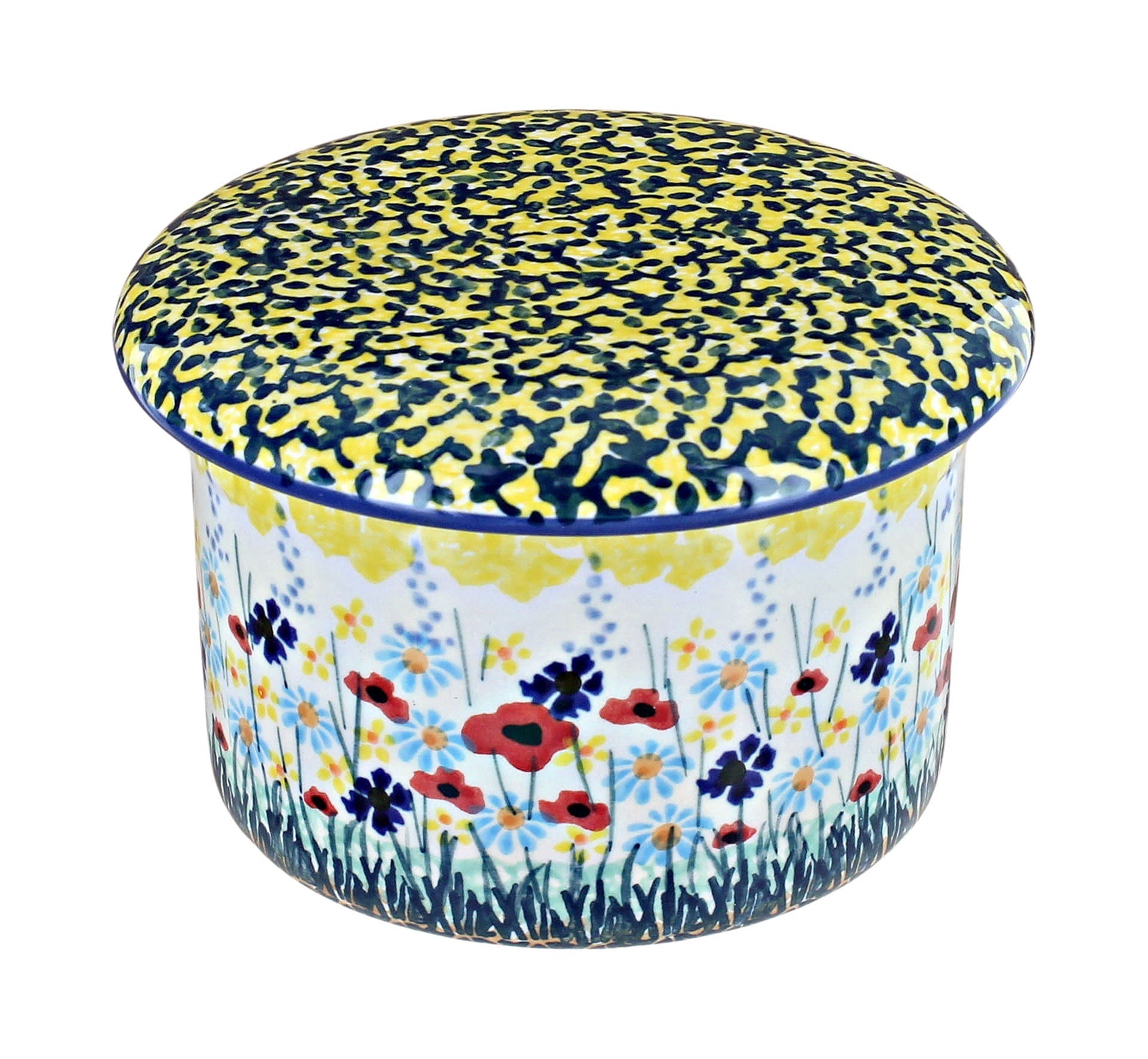 Manufaktura Prairie Garden Butter Dish — Polish Pottery