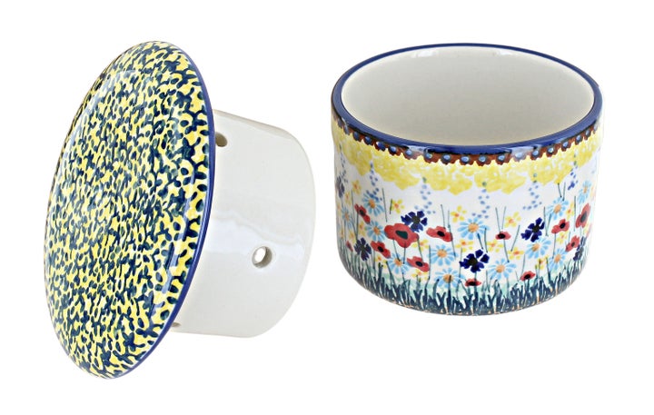 Manufaktura Prairie Garden Butter Dish — Polish Pottery