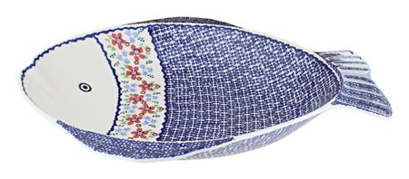 Manufaktura Red Poppy Large Serving Piece — Polish Pottery